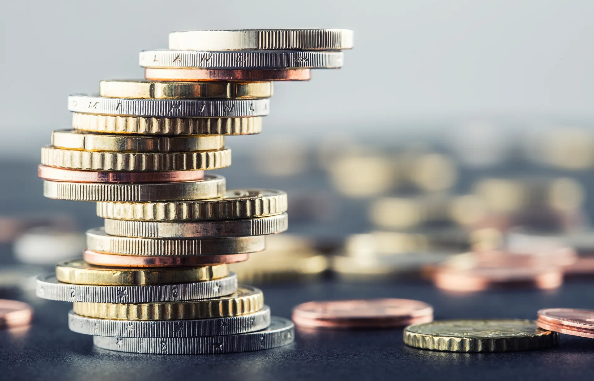 Tas de pièces de monnaie